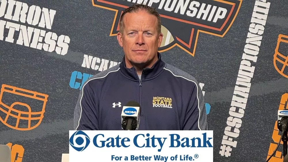 Montana State head football coach Brent Vigen