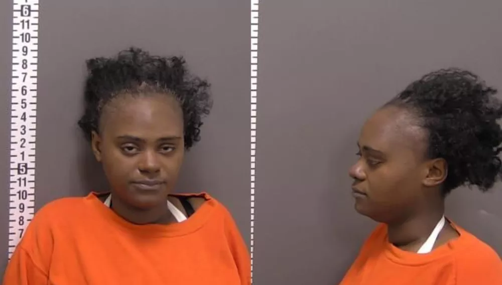 a woman's mugshot