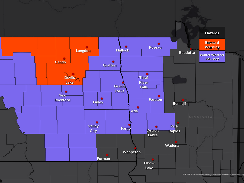 Blizzard warn