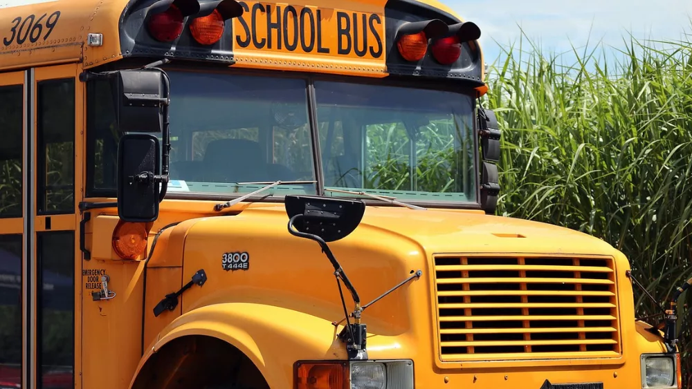 Image of the front of a school bus