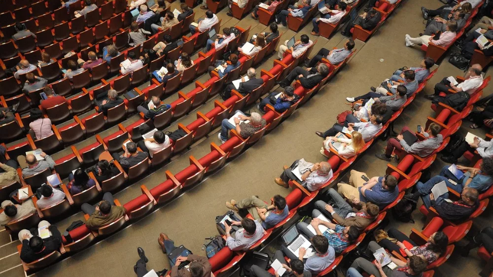 Image of people in an auditorium