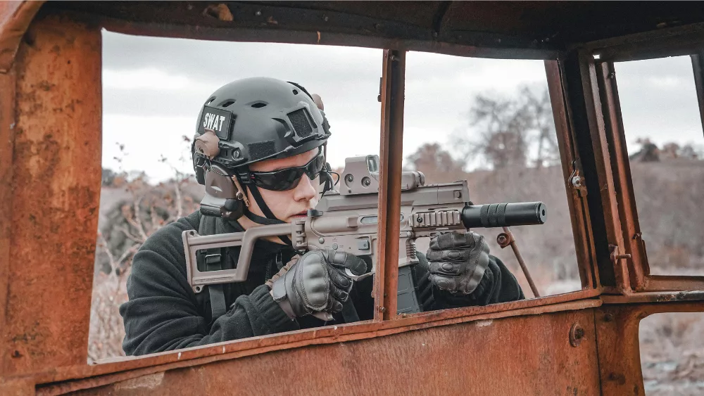 Image of generic SWAT Team member