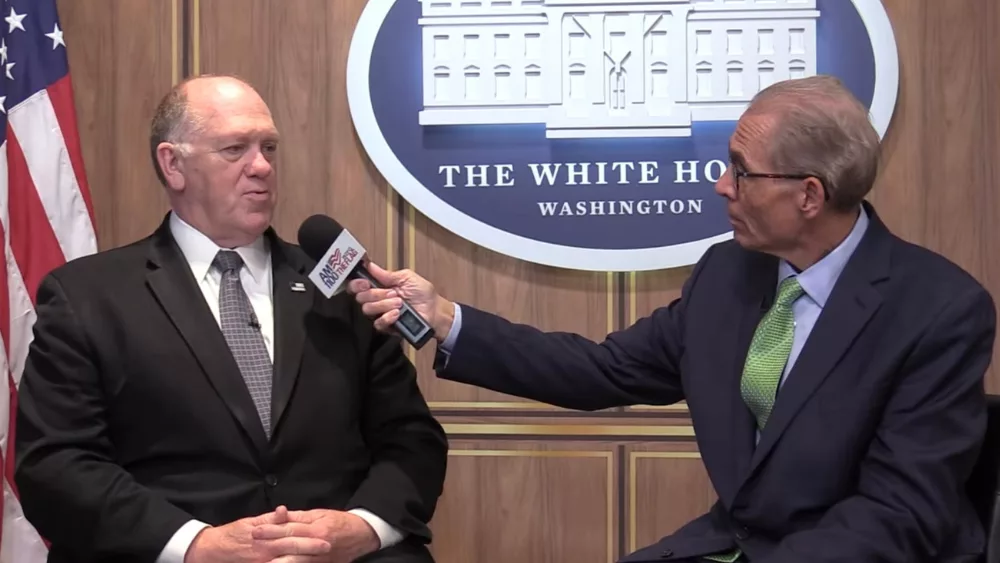 The Flag's Scott Hennen interviews U.S. border czar Tom Homan at the White House in Washington D.C.