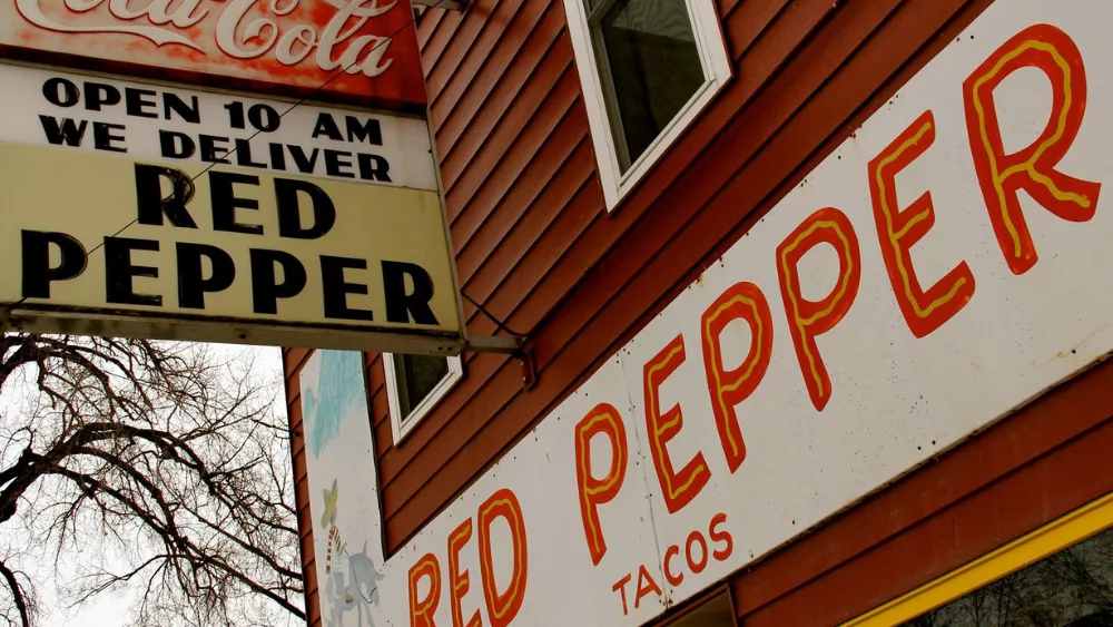 Image of the Red Pepper restaurant sign