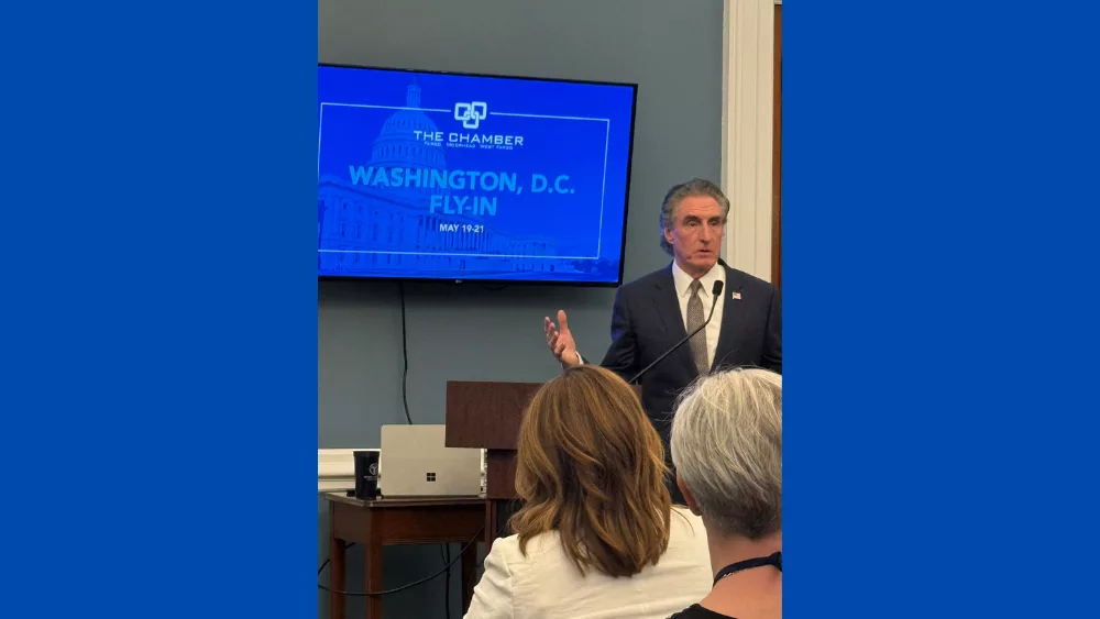 Doug Burgum addresses the Chamber