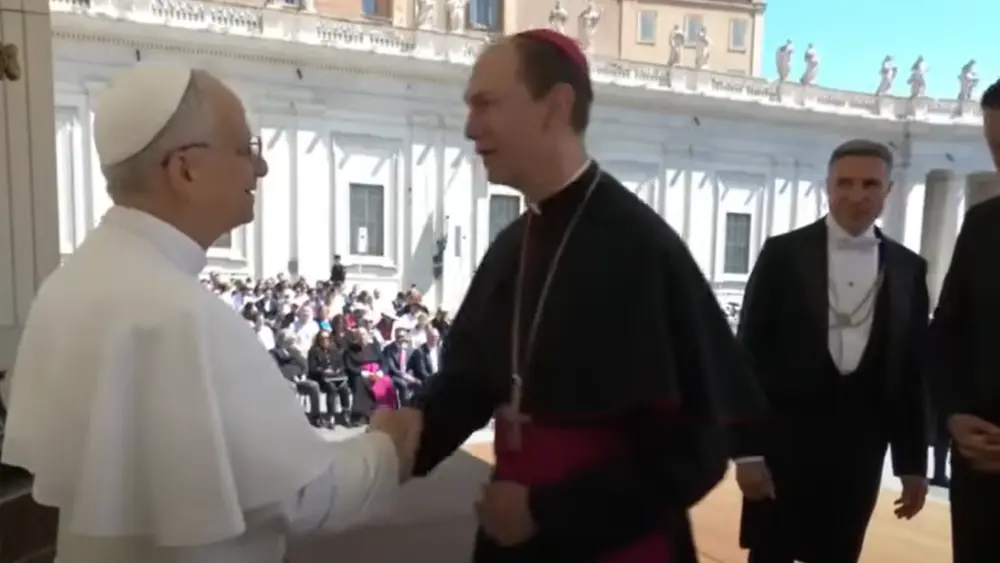 Pope Leo XIV and Fargo Bishop John Folda
