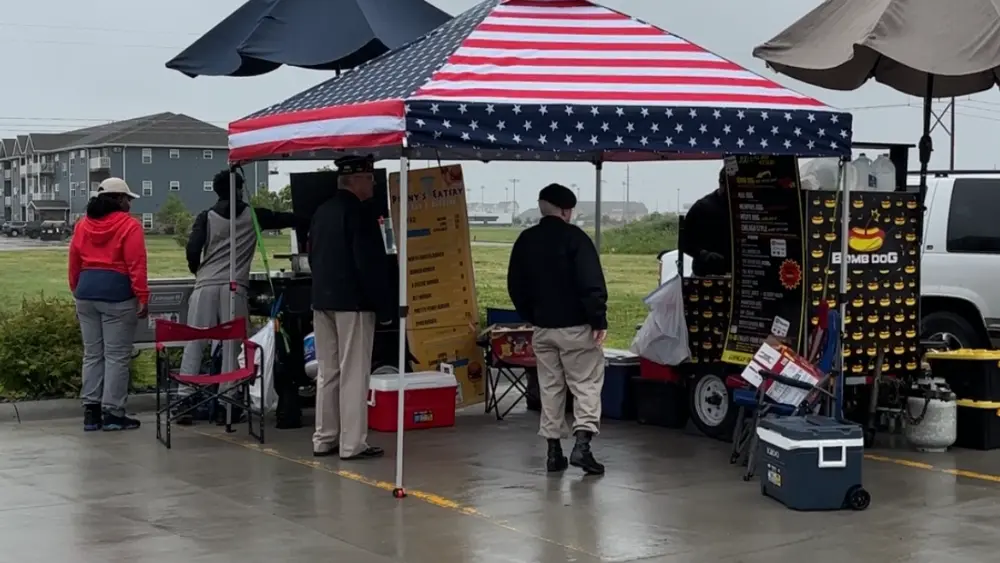 Image of vendor at Flag Day Party