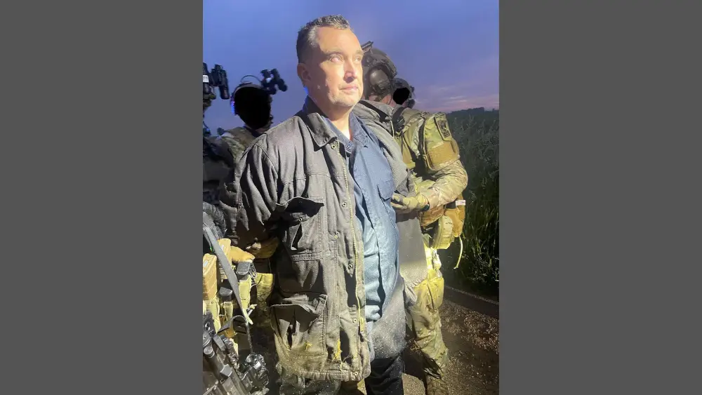Image of Vance Boelter shortly after he was taken into custody