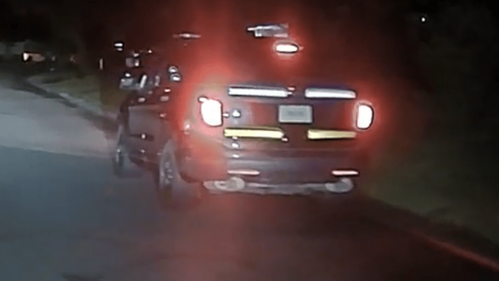 Image of the back of Vance Boelter's vehicle