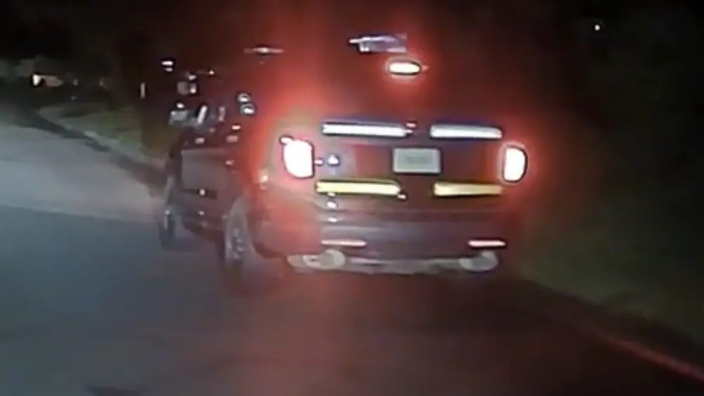 Image of the back of Vance Boelter's vehicle