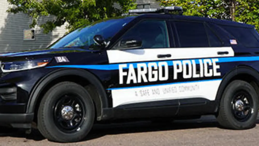 Image of Fargo police cruiser parked on a street