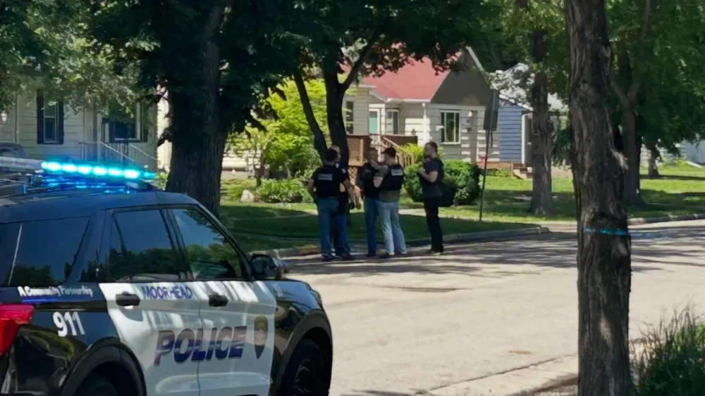 Image of Moorhead police scene