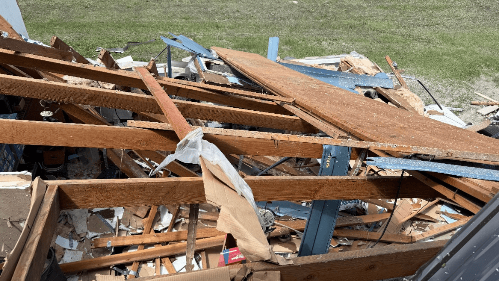 Image of home damage in Grandin