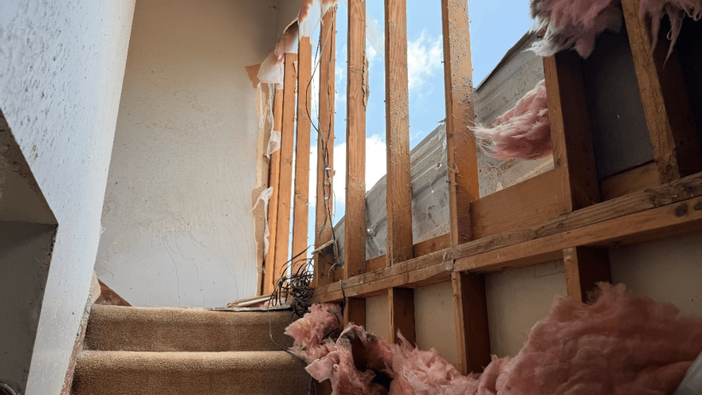 Image of home damage in Grandin