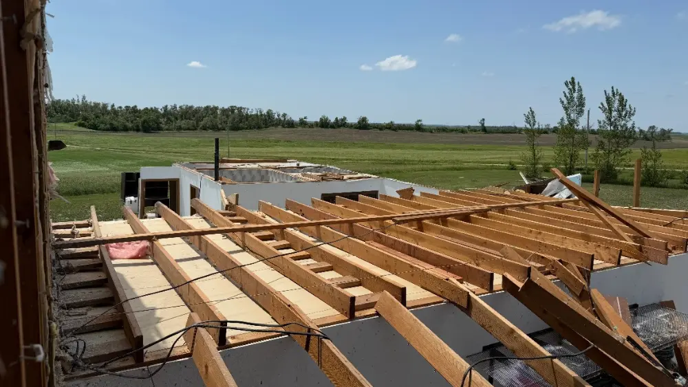 Image of home damage in Grandin