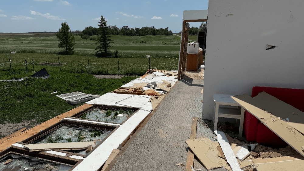 Image of home damage in Grandin