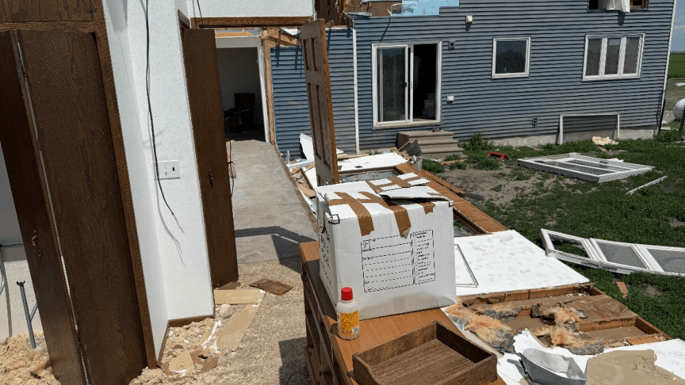 Image of home damage in Grandin