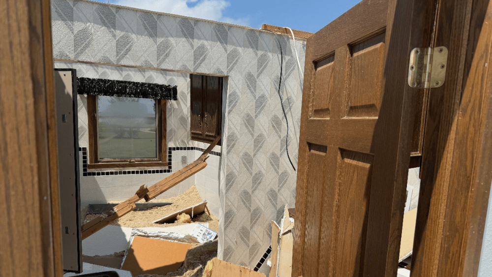 Image of home damage in Grandin