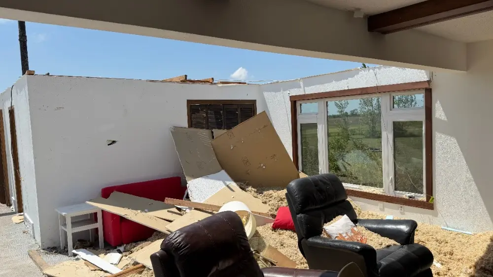 Image of home damage in Grandin