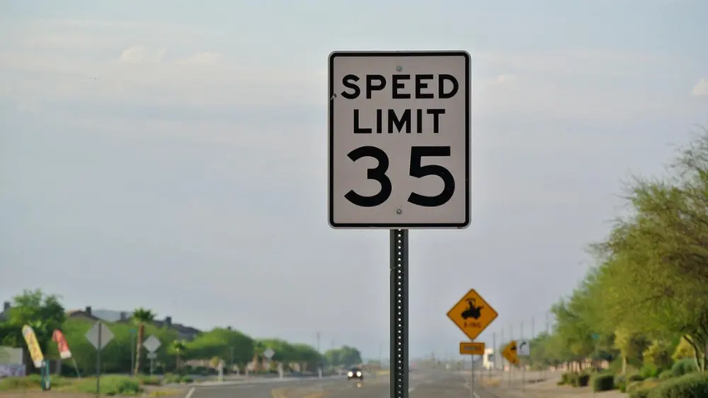 Speed limit sign