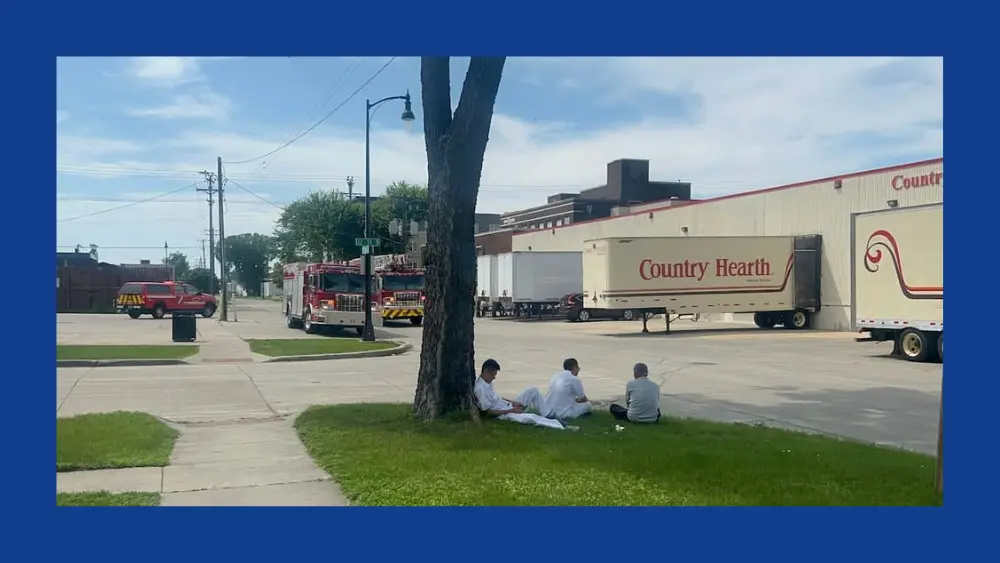 fire trucks respond