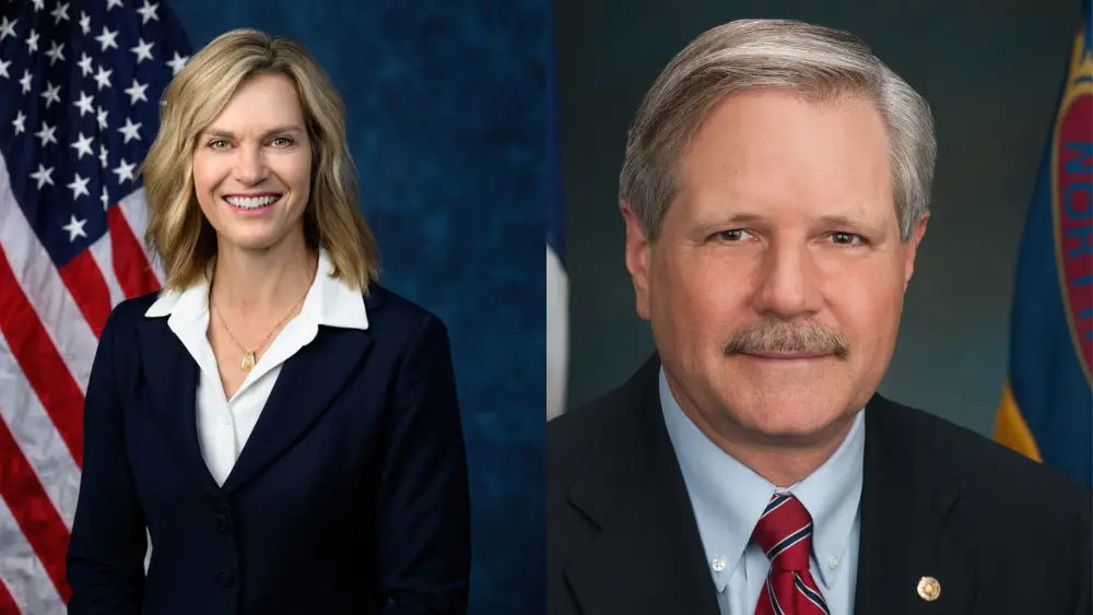 Julie Fedorchak and John Hoeven