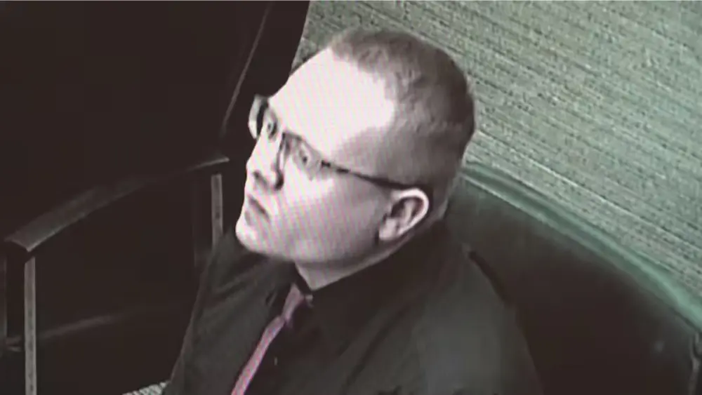Image of Carson Quam during a hearing