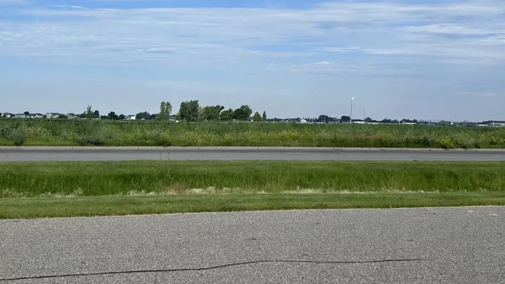Image of perimeter area around standoff in Moorhead
