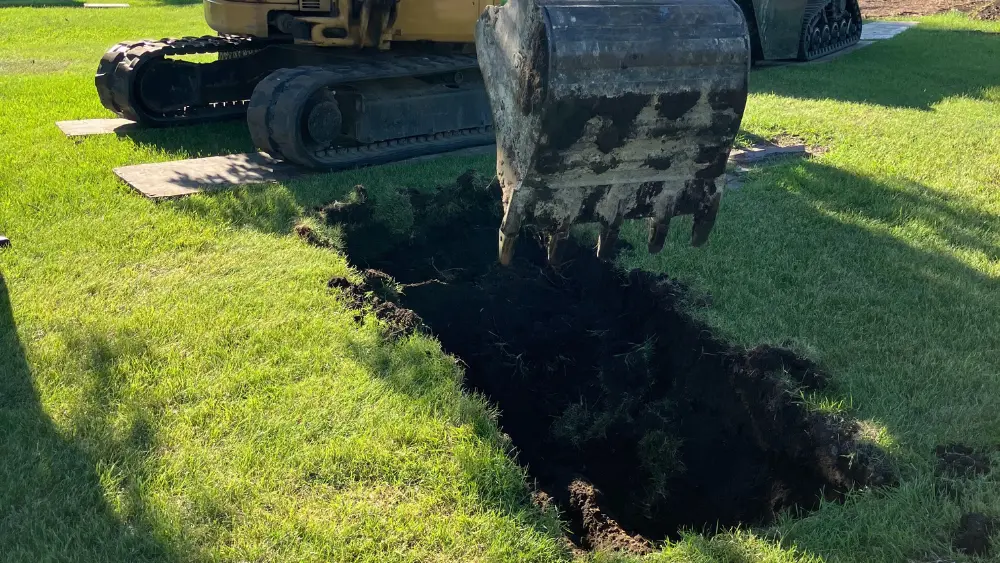 Image of digging up gravesite