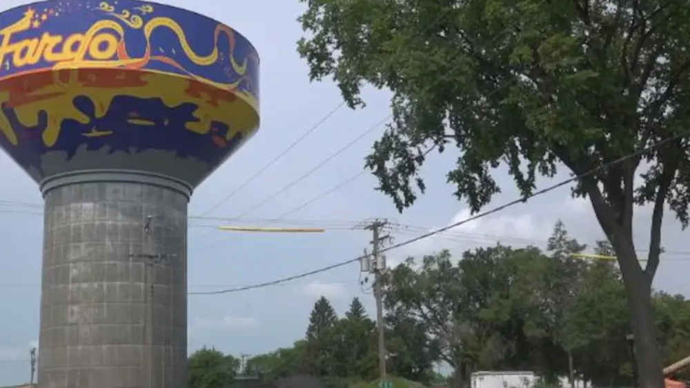 Image of Fargo water tower