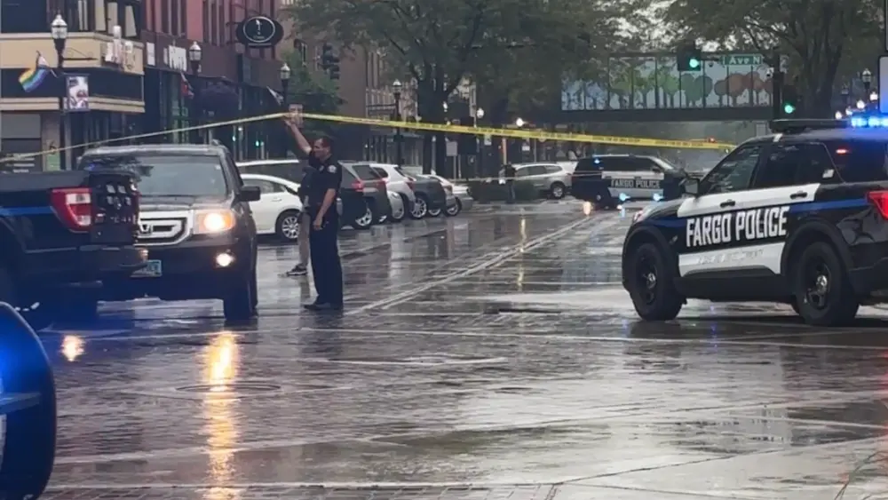 Image of downtown shooting police crime scene