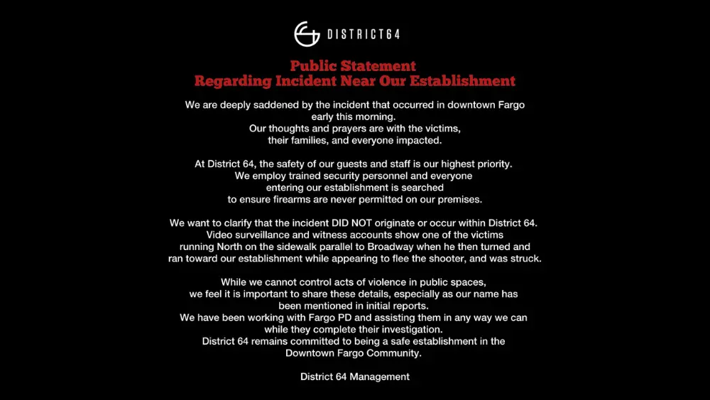 Image of statement shared on social media