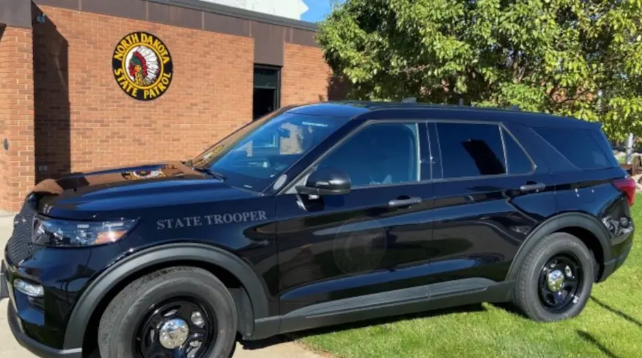 North Dakota Highway Patrol vehicle