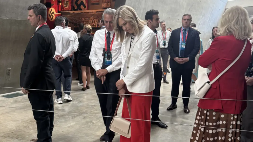 Image of North Dakota Congresswoman Julie Fedorchak visiting the Yad Vashem Holocaust memorial
