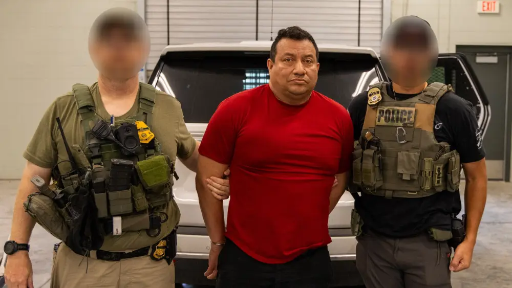 Image of illegal immigrant from Mexico arrested