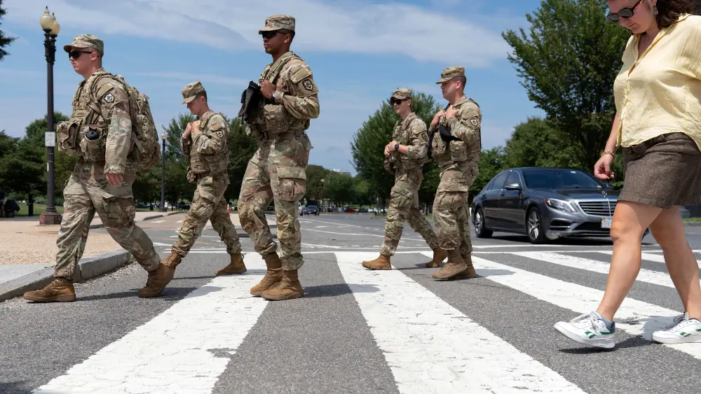 Image of National Guard in D.C.