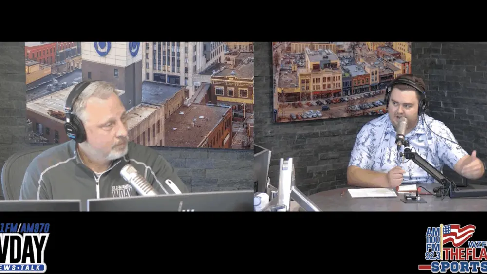 2 guys having a conversation