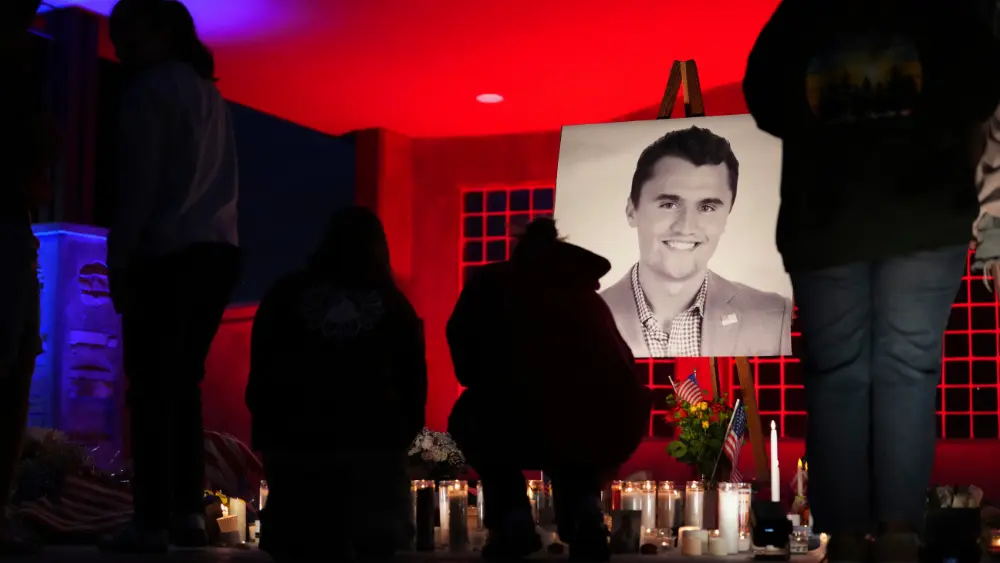 Image of Charlie Kirk vigil