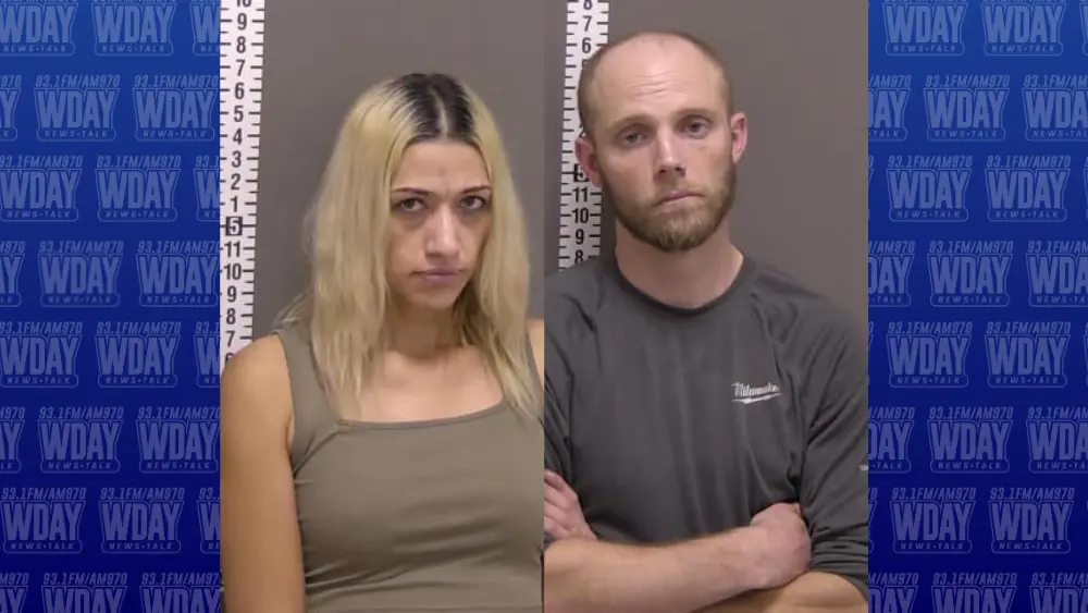 Mugshots of Bryan Paridon and Marguerite Nelson