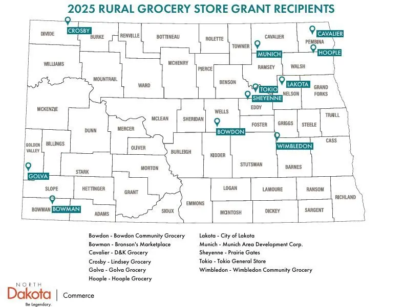 North Dakota Grocer Store Grant recipients
