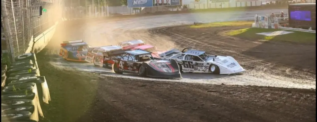 Lane Schwehr driving at River Cities Speedway in Jamestown