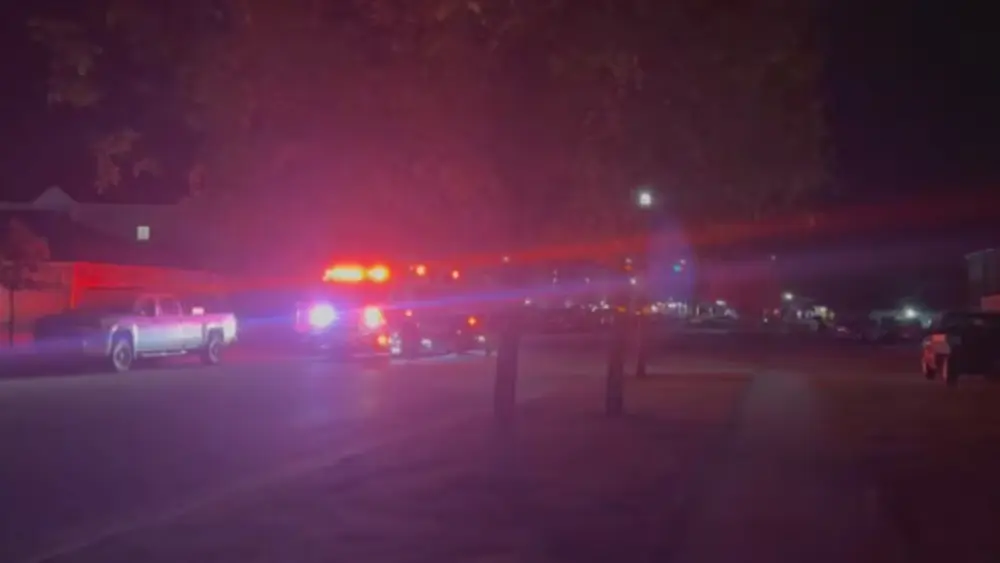 Image of fire response to West Fargo dumpster fire on scene