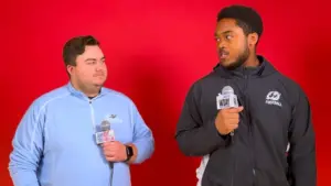 2 guys having a conversation