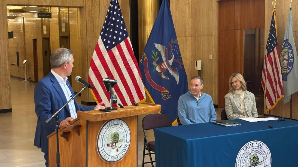 Coal announcement at the North Dakota capitol