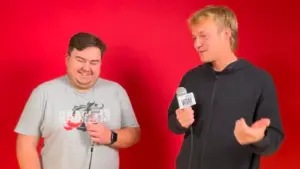 2 guys having a conversation