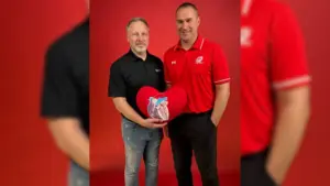 2 guys posing for a photo