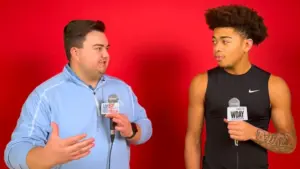 2 guys having a conversation