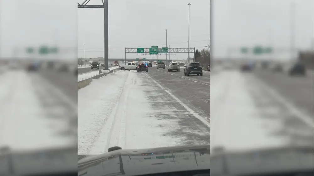 A Patrol vehicle with another vehicle