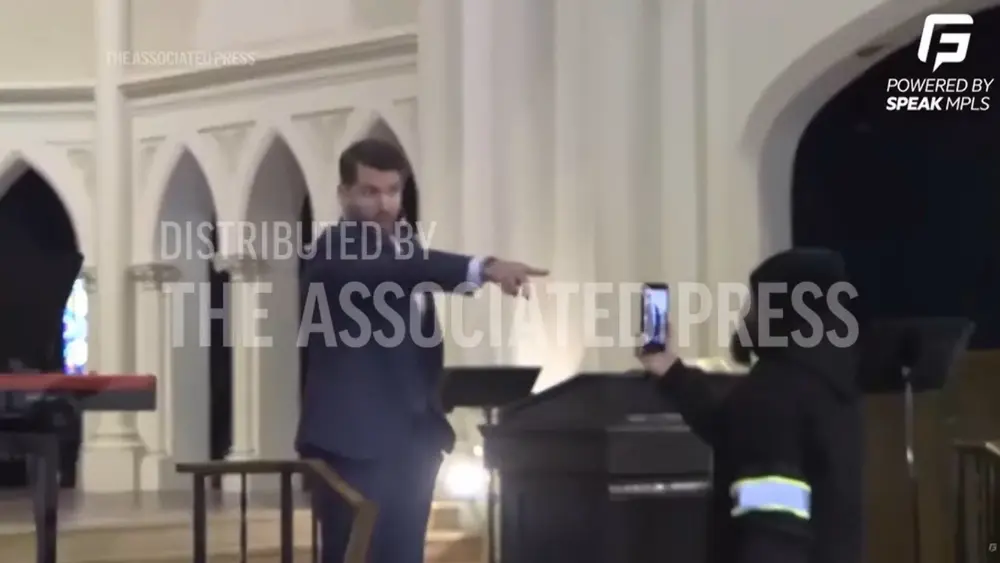 Protest of ICE at a St. Paul church