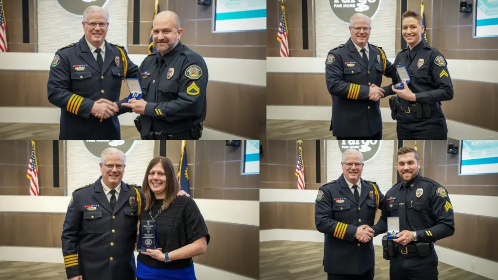 Fargo Police department members